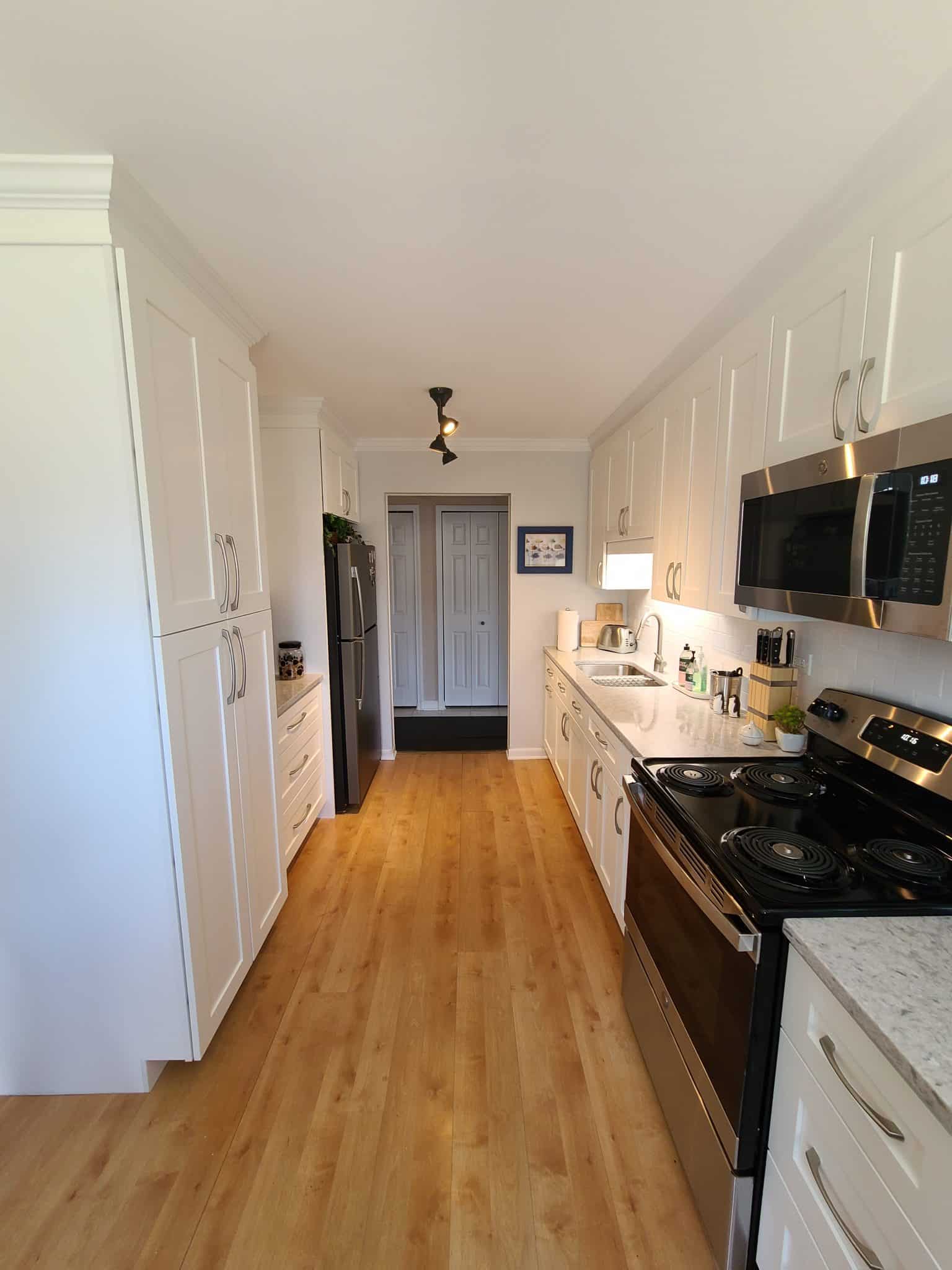 Palatine, IL Galley Kitchen Remodel 2021 Veteran Owned Local Contractor