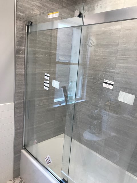 after wet area with shower doors