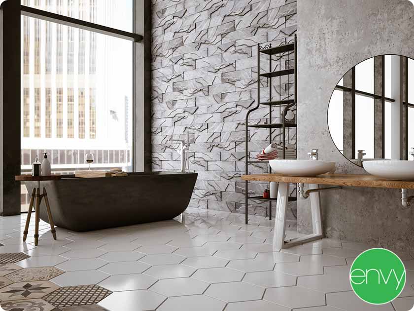 5 Rules for Mixing and Matching Bathroom Tiles