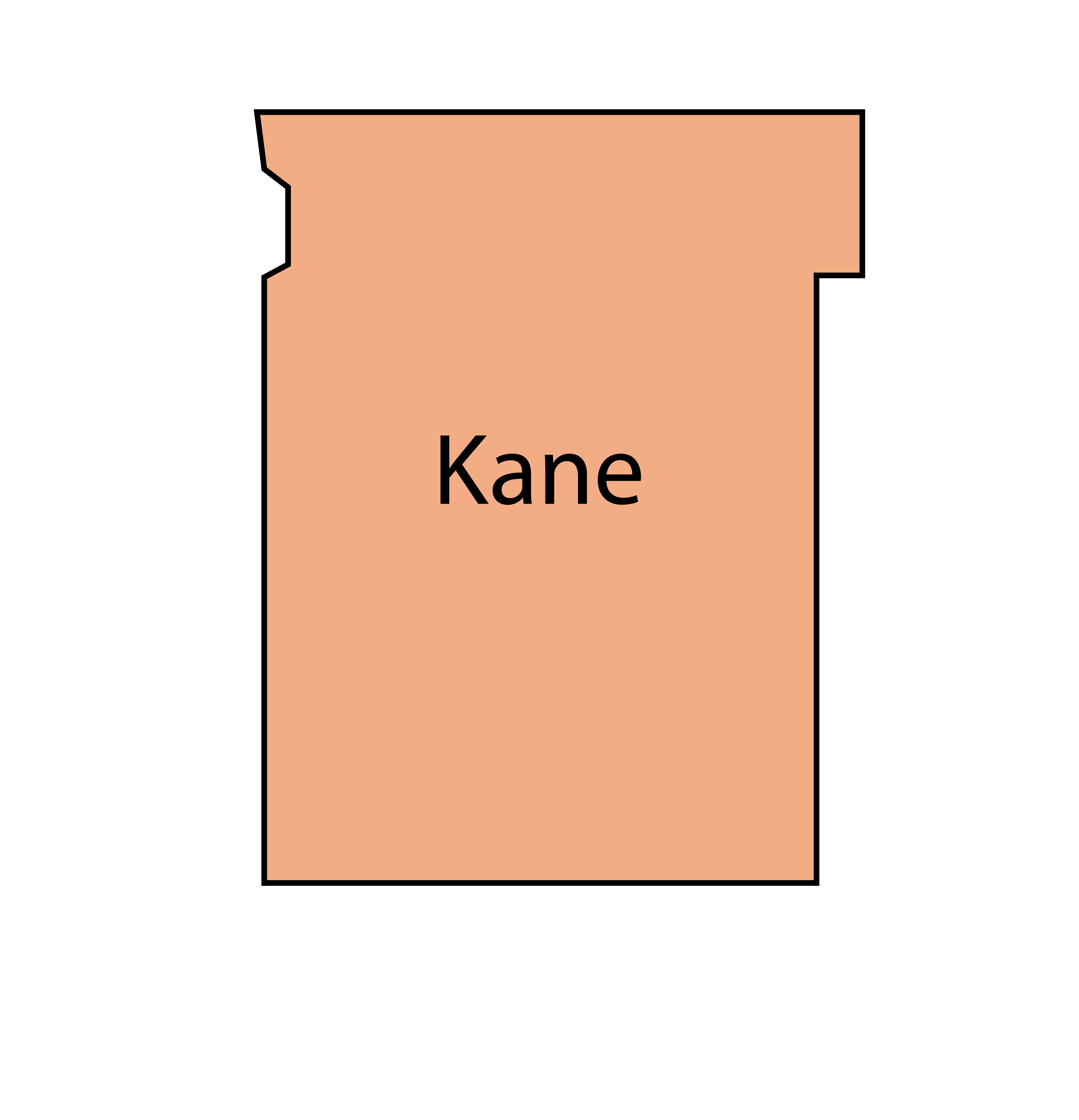 map of Kane county