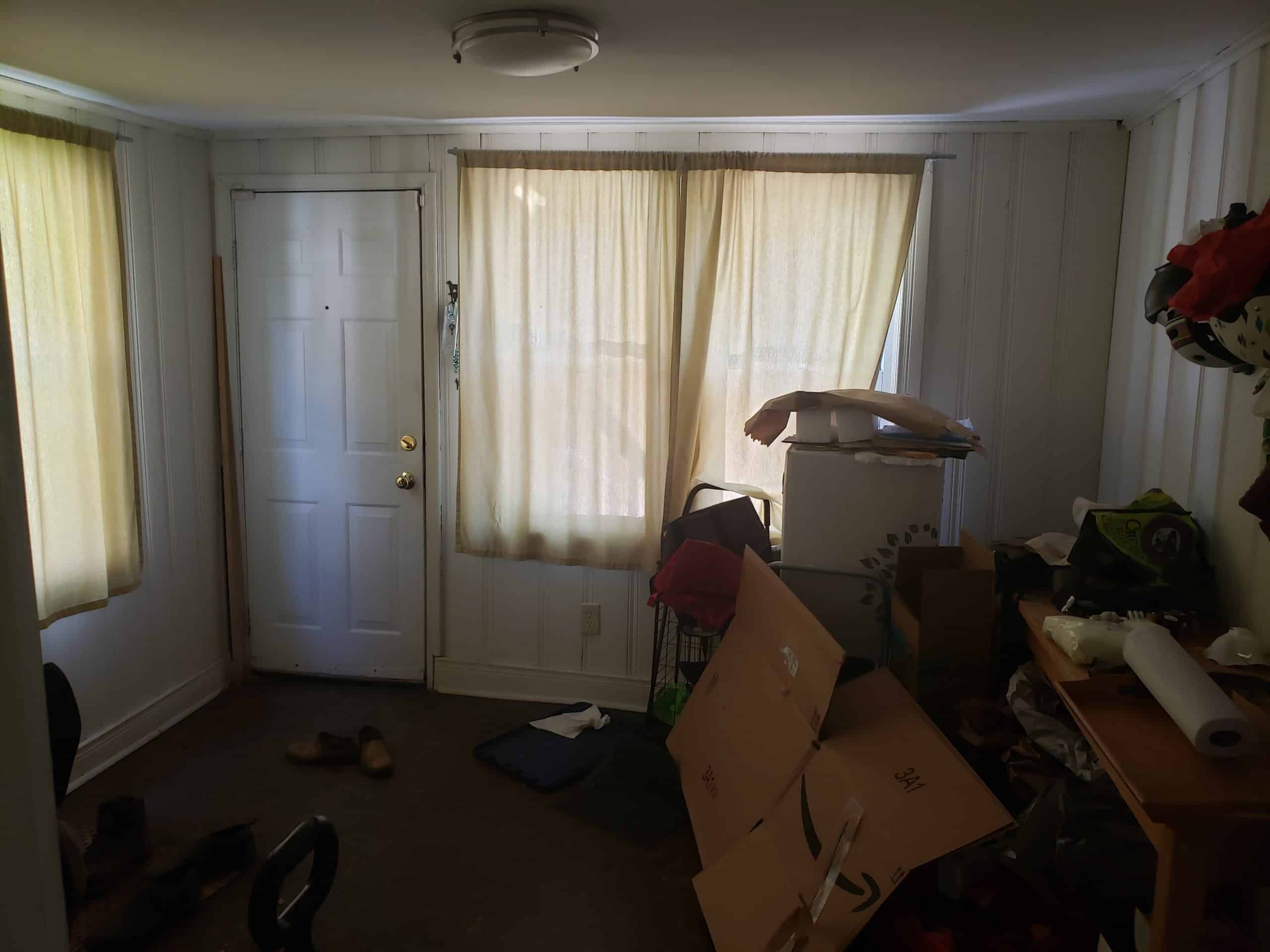 mudroom door to back yard