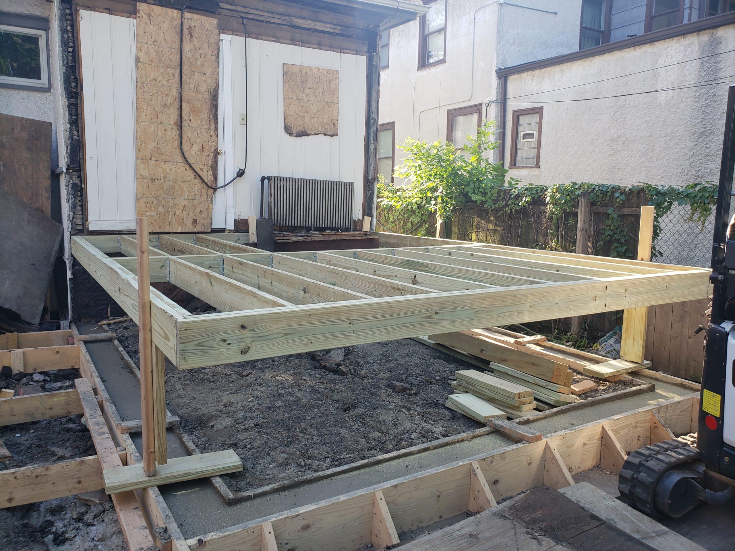 In Progress | Chicago, IL Sunroom foundation