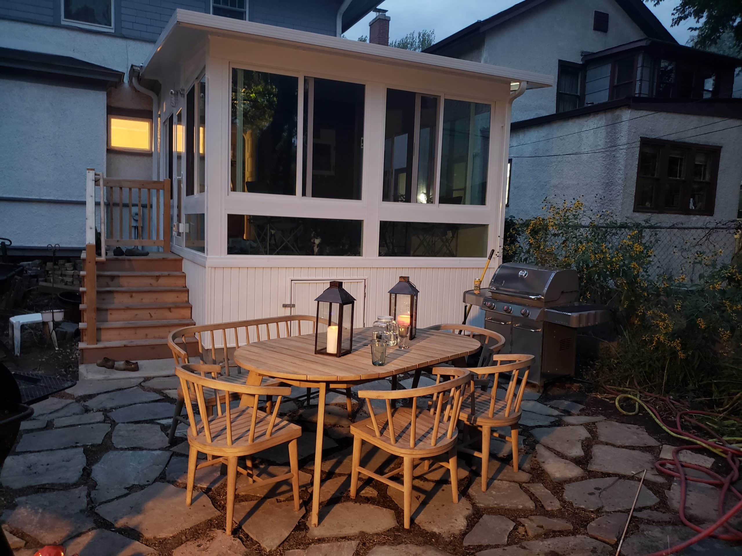 After | Chicago, IL Sunroom finished sunroom exterior