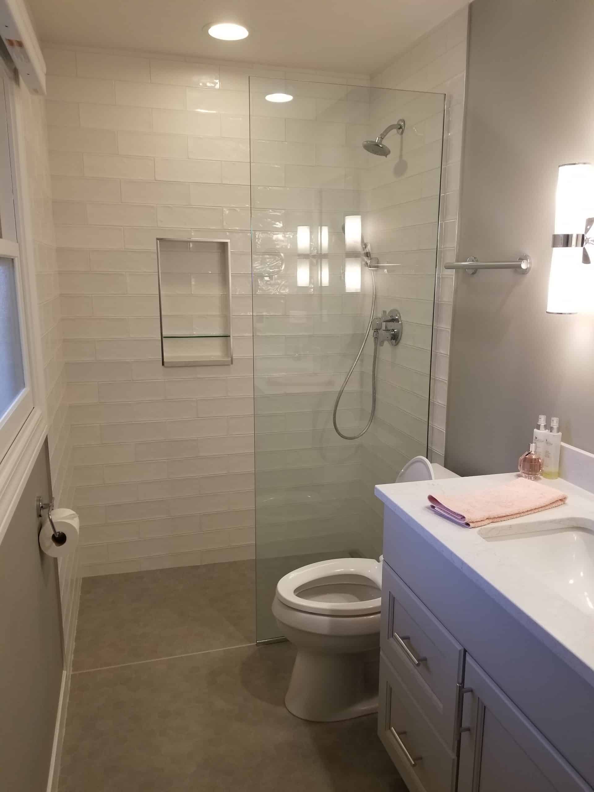 After | Elk Grove Village Barrier Free Shower In Progress | Elk Grove Village Bathroom