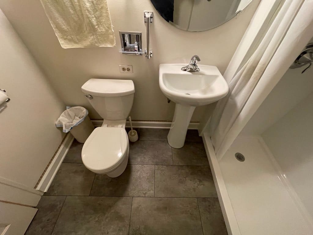 After | Barrington IL Toilet & Pedestal Sink after toilet and pedestal sink