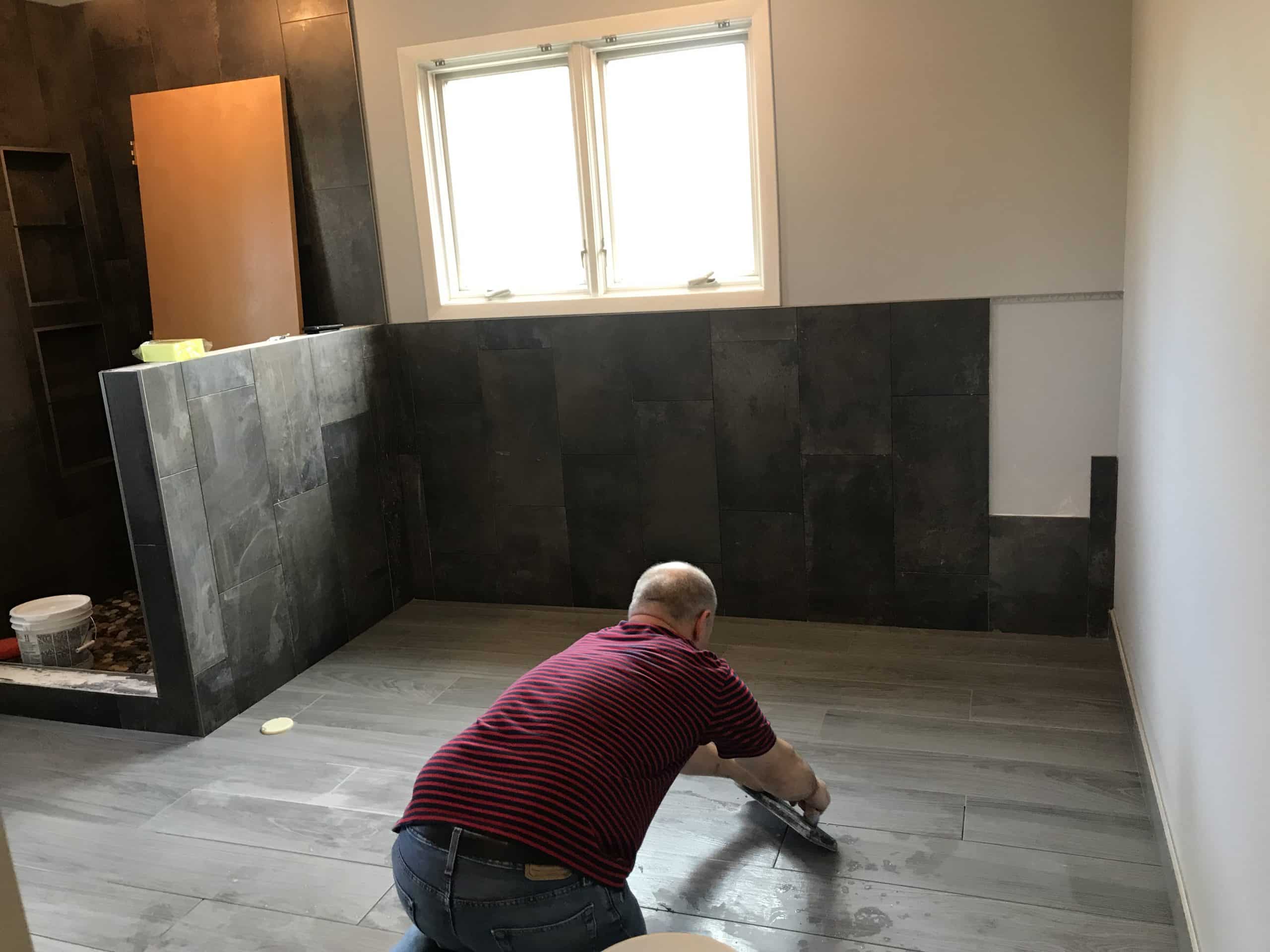 Glenview, IL Master Bath Remodel glenview standing shower