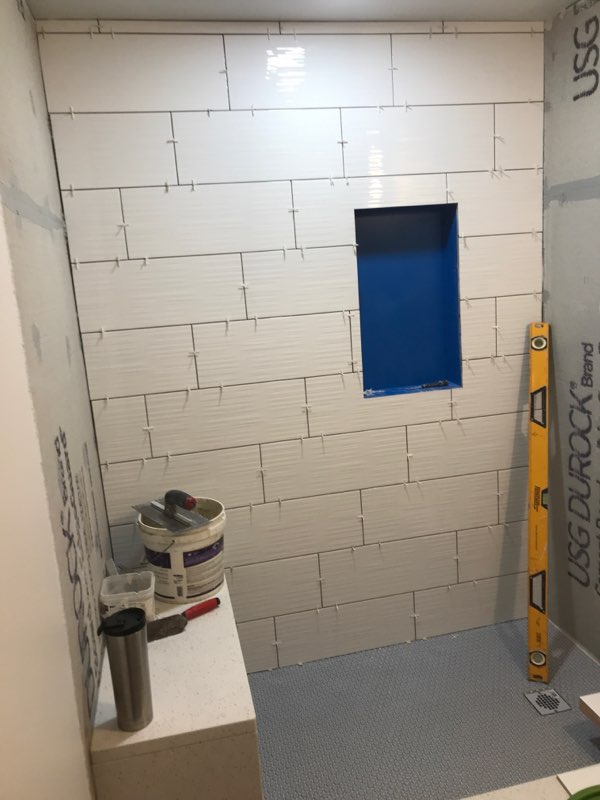 In Progress | Riverwoods, IL Bathroom Remodel