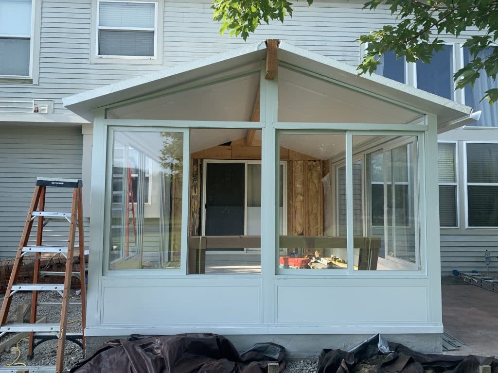 Image showcasing Algonquin, IL Gable Roof Sunroom | Veteran Owned Local Contractor