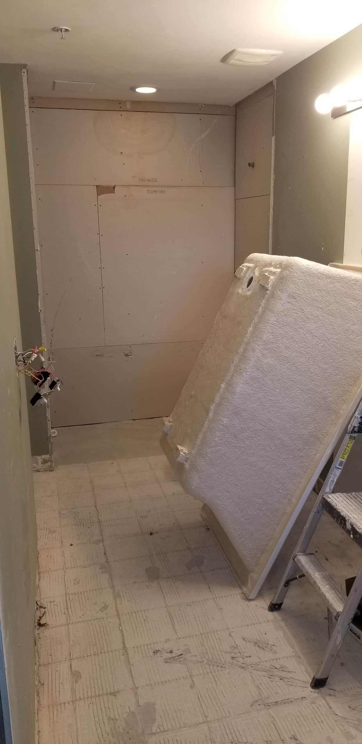 In Progress | Mount Prospect Bathroom Remodel