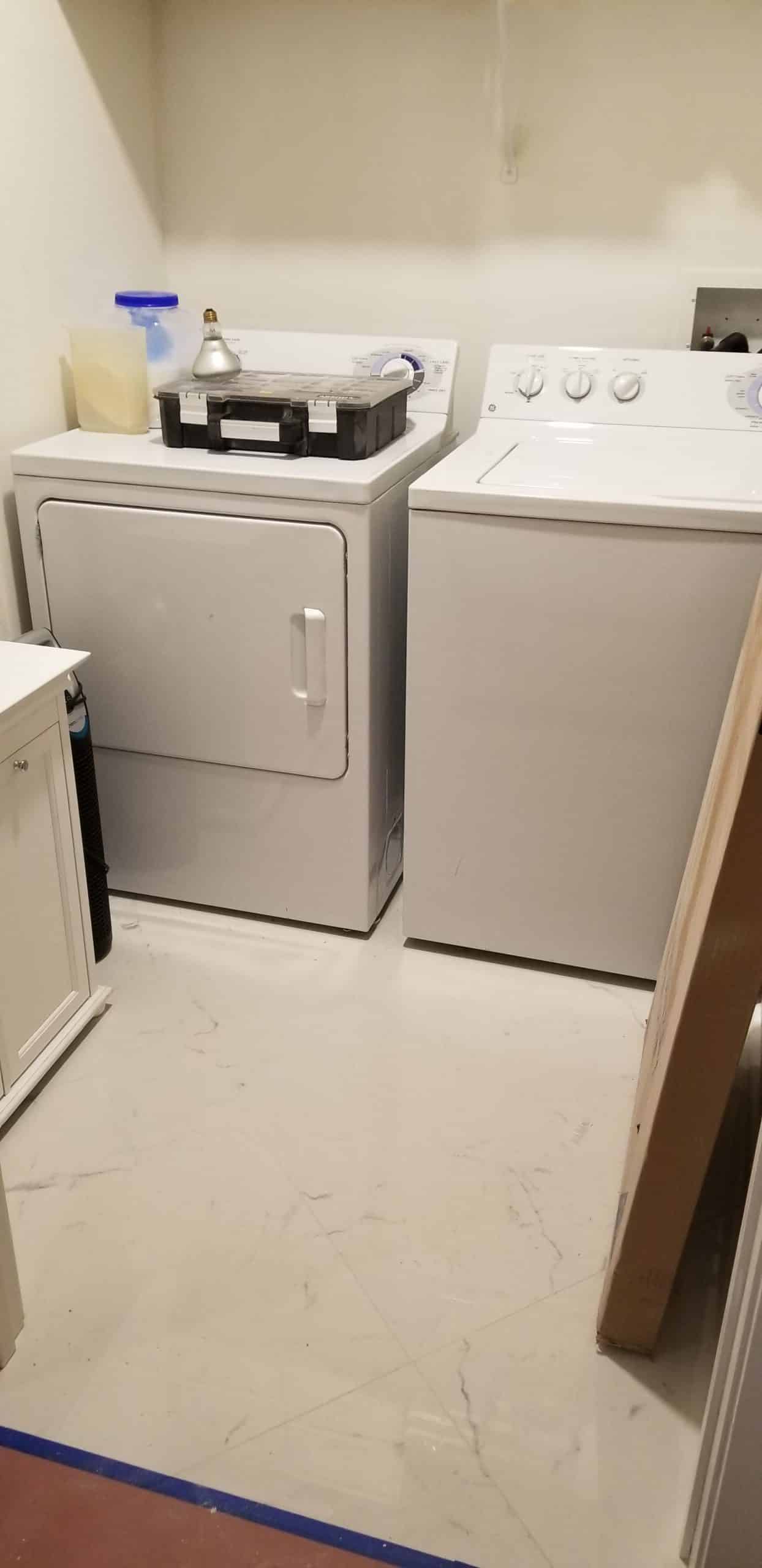 In Progress | Mount Prospect Laundry Room Remodel