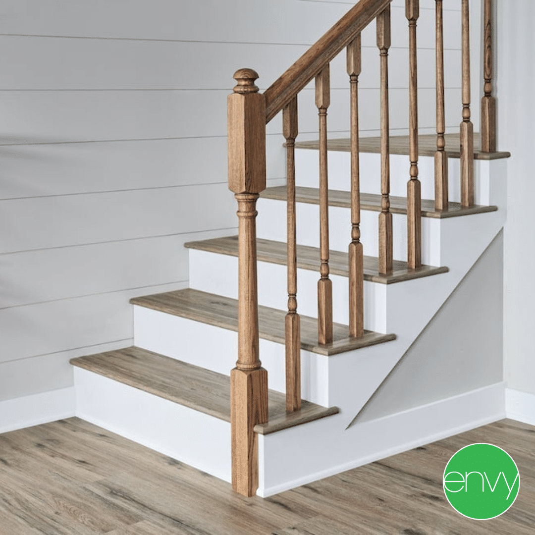 LVT over stairs