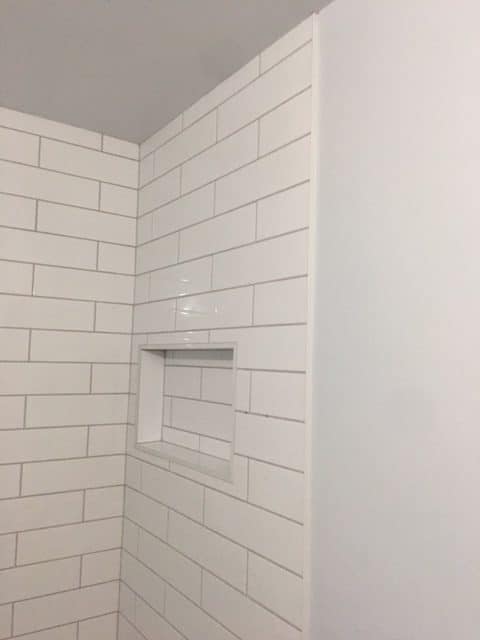 After | Hoffman Estates Shower Niche