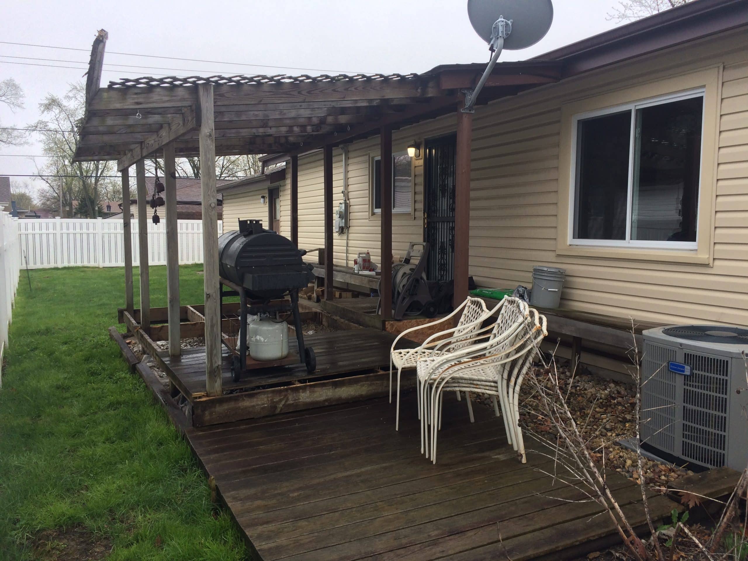 Before | Hoffman Estates, IL Pergola
