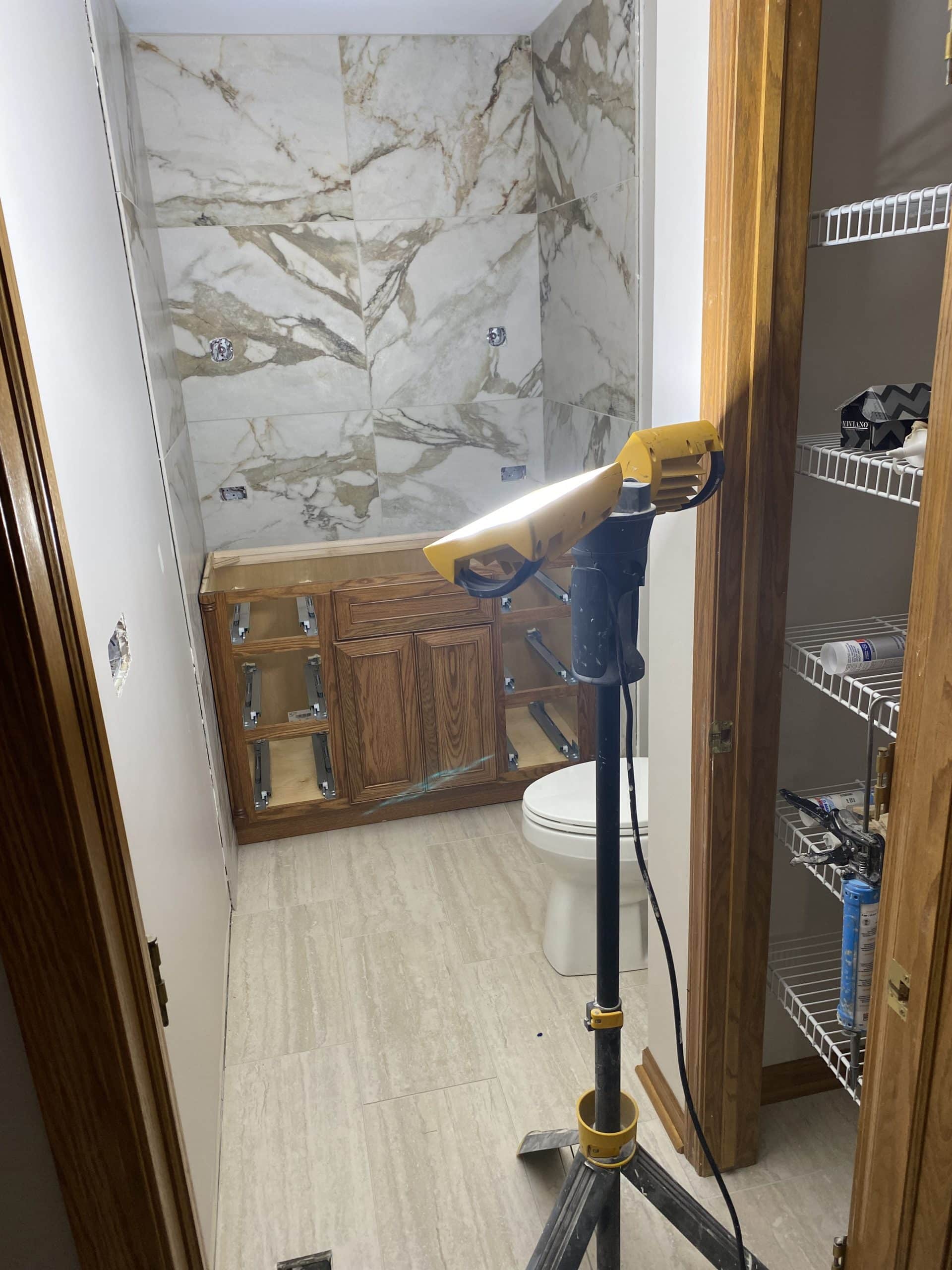 In Progress | Mount Prospect, IL Hall Bathroom