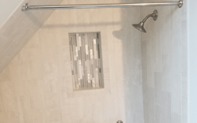 Streamwood, IL Sloped Ceiling Shower Remodel 2021