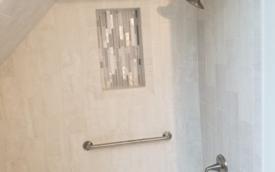 Streamwood, IL Sloped Ceiling Shower Remodel 2021