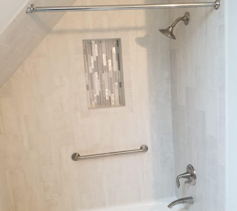 Streamwood, IL Sloped Ceiling Shower Remodel 2021