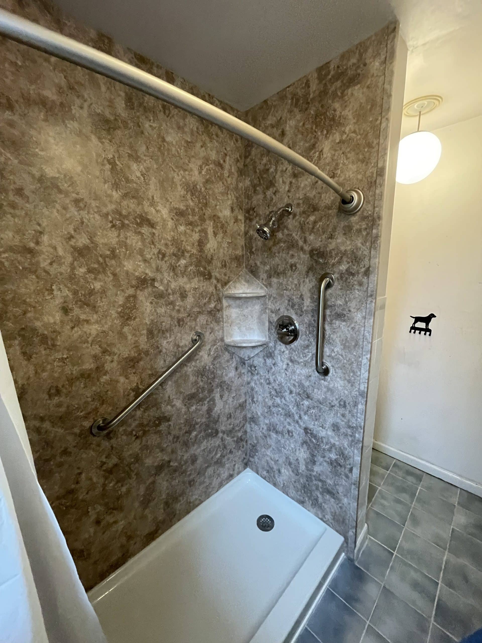 After | Aurora, IL Walk-In Shower Remodel with Seat