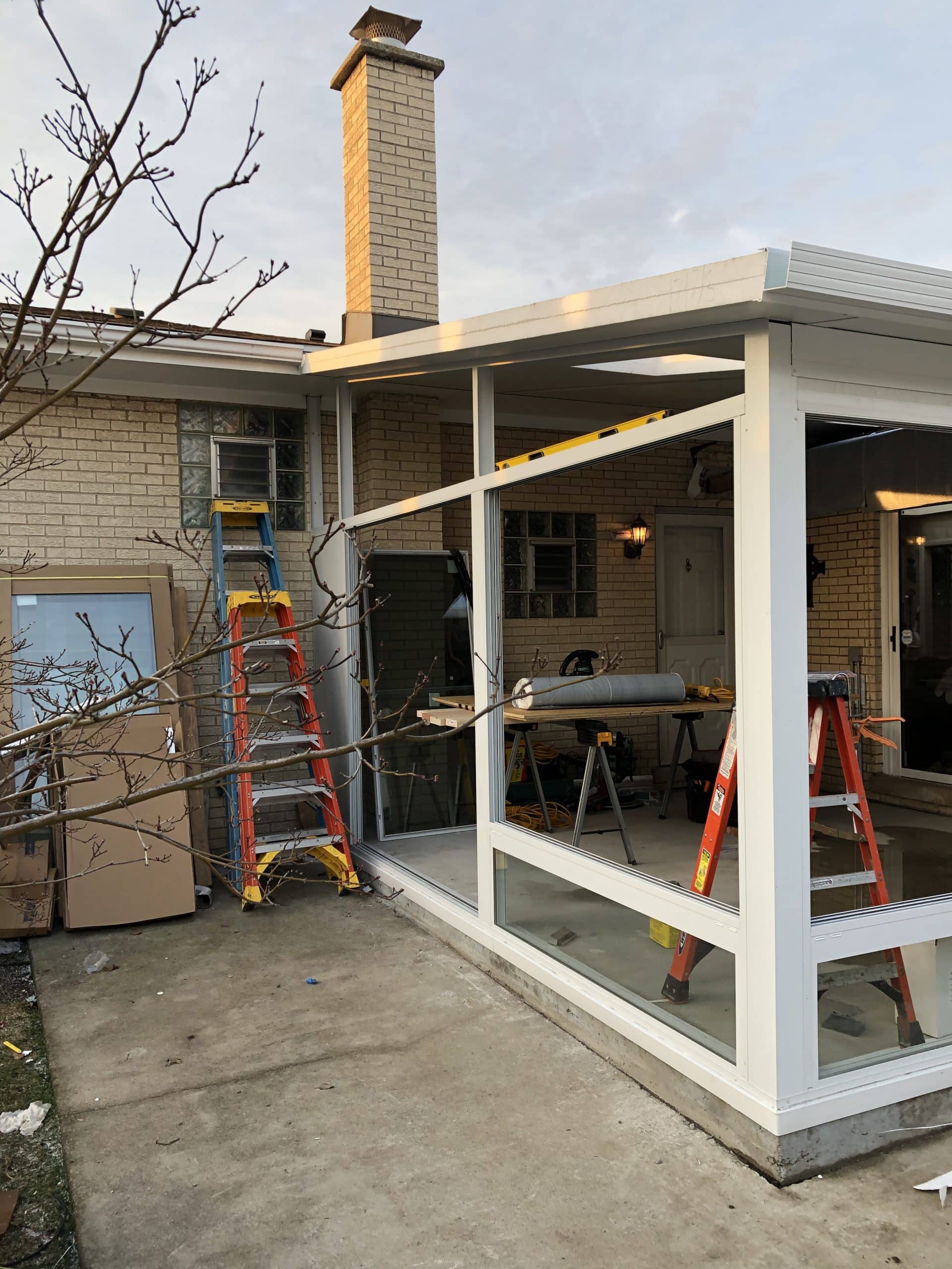 In Progress | Broadview, IL Sunroom
