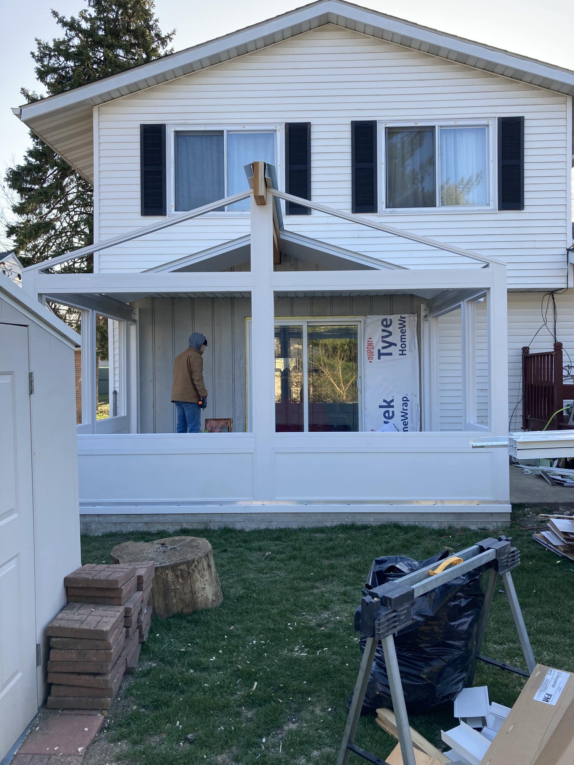 In Progress | Hinsdale, IL Sunroom