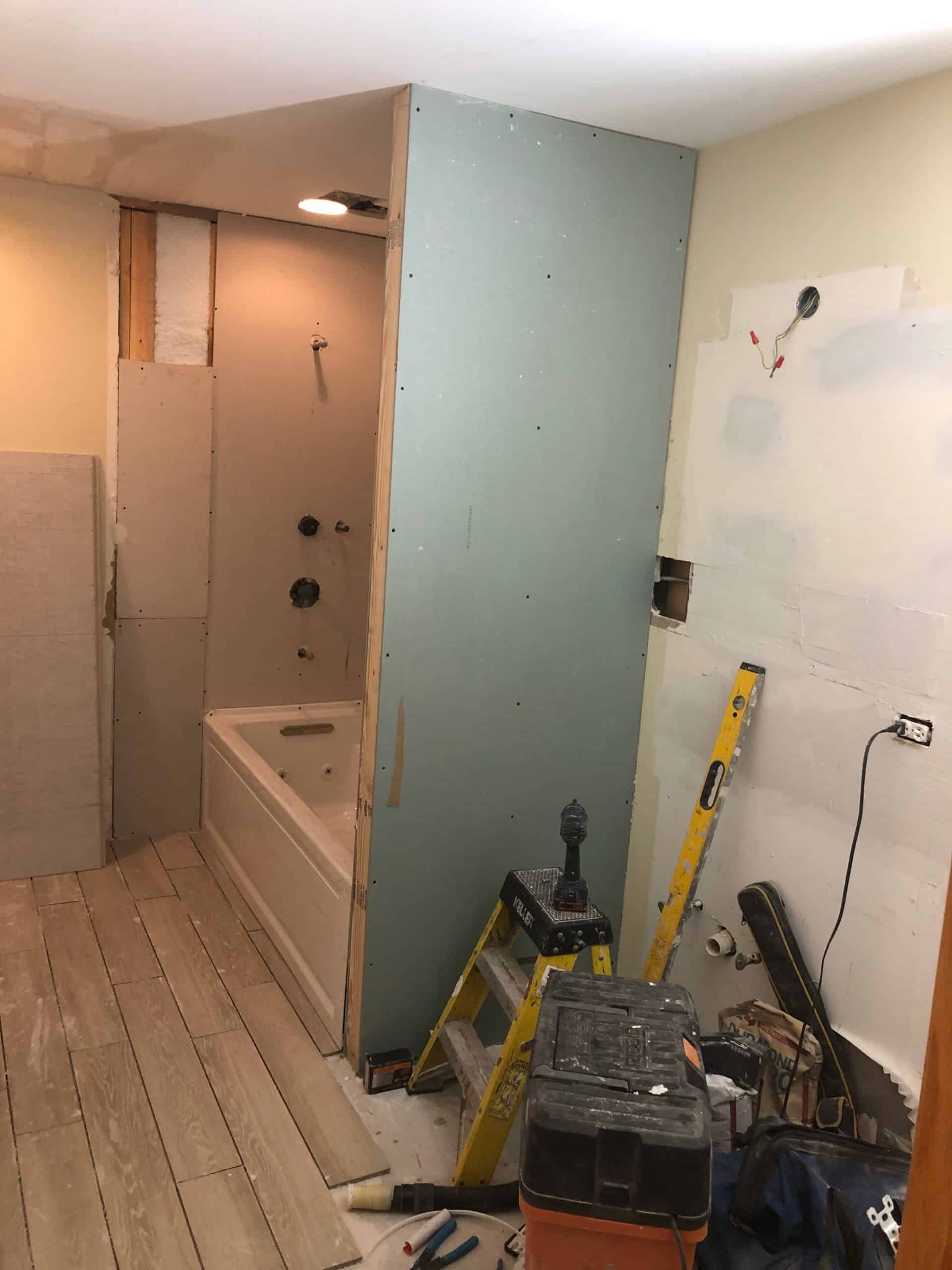 In Progress | Elmhurst, IL Bathroom Remodel