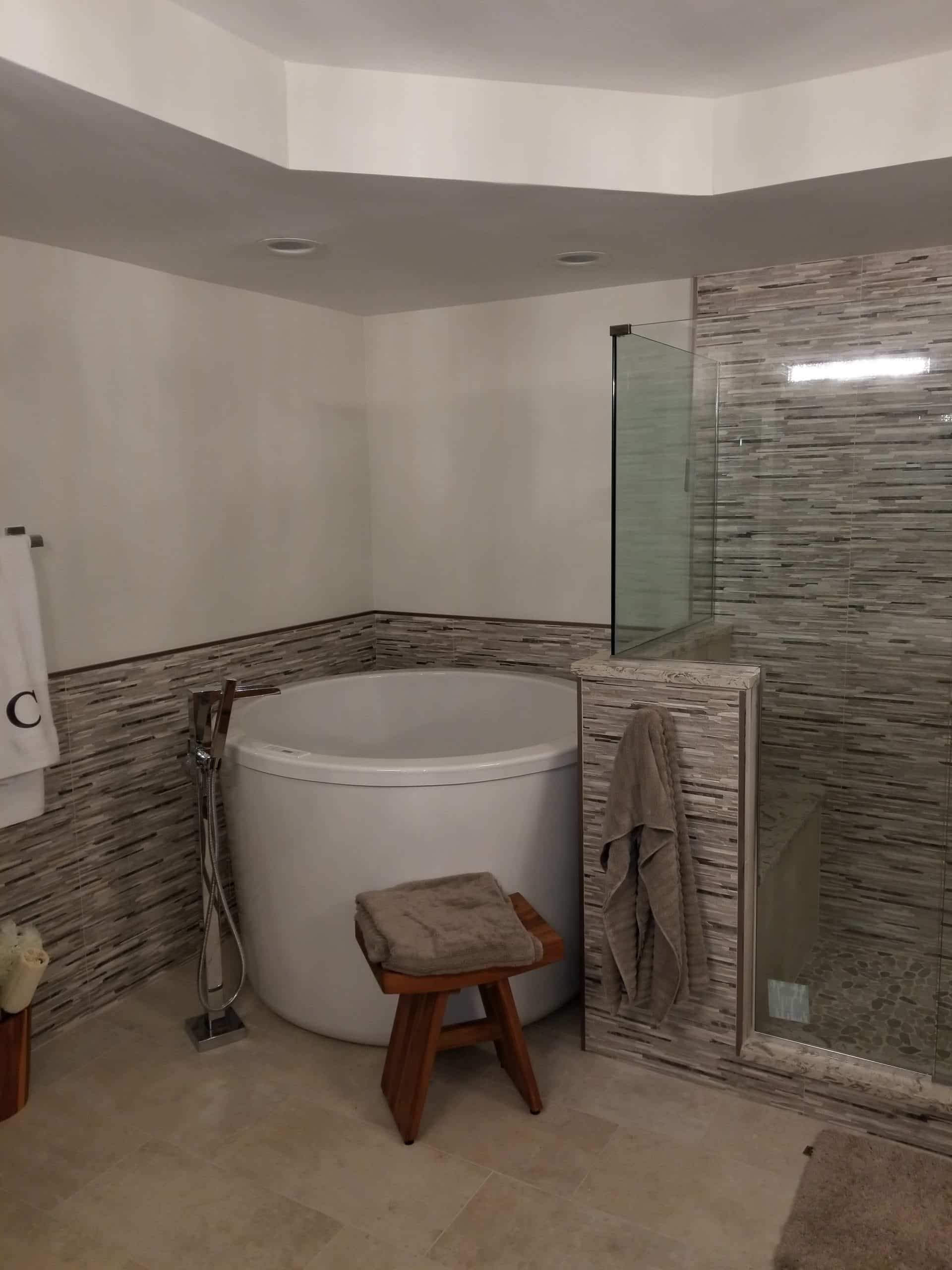 In Progress | Barrington, IL Freestanding Tub Installation