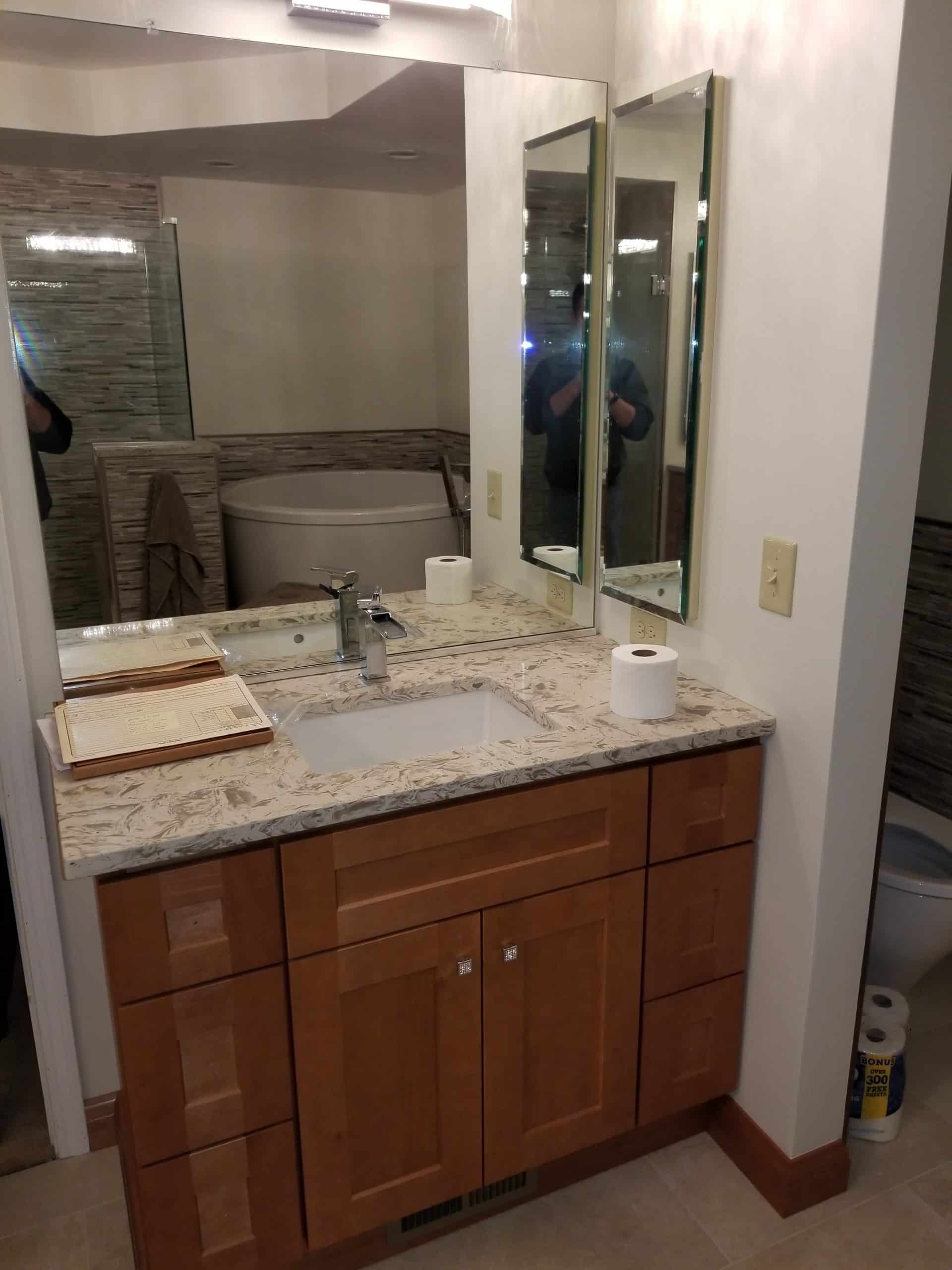 In Progress | Barrington, IL Freestanding Tub Installation