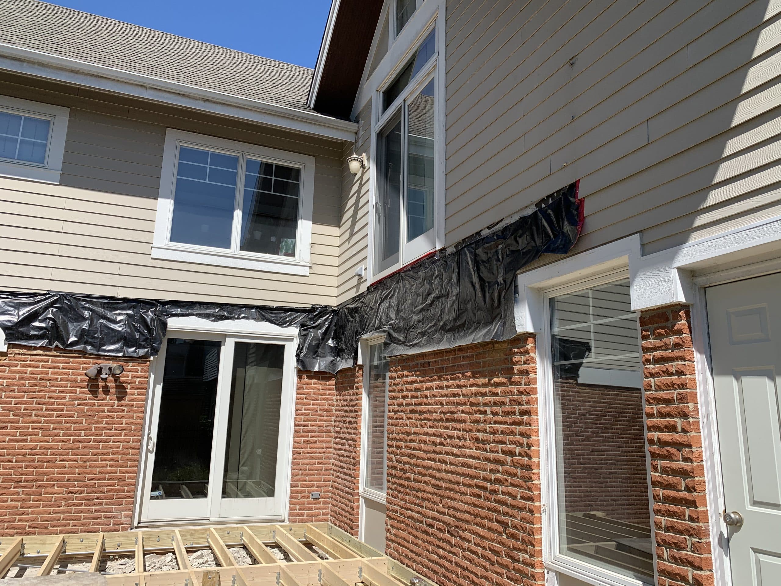 In Progress | Arlington Heights, IL Sunroom Before | Arlington Heights, IL Sunroom