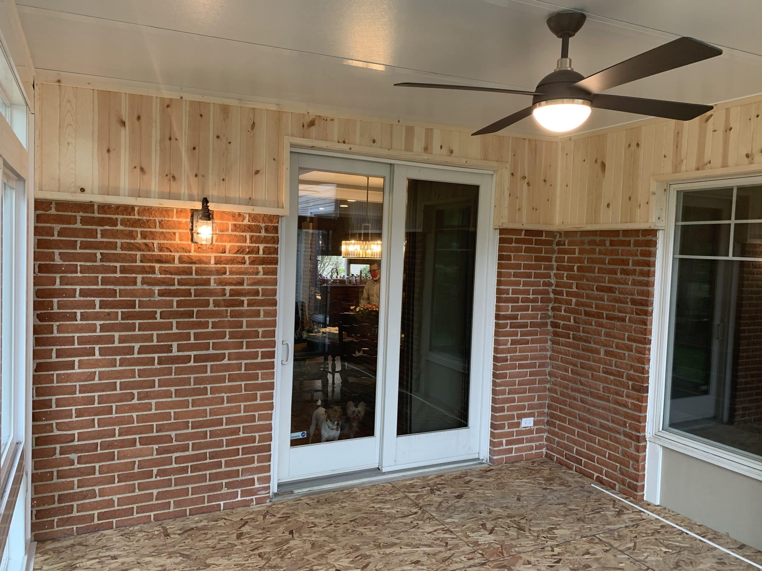 In Progress | Arlington Heights, IL Sunroom Before | Arlington Heights, IL Sunroom