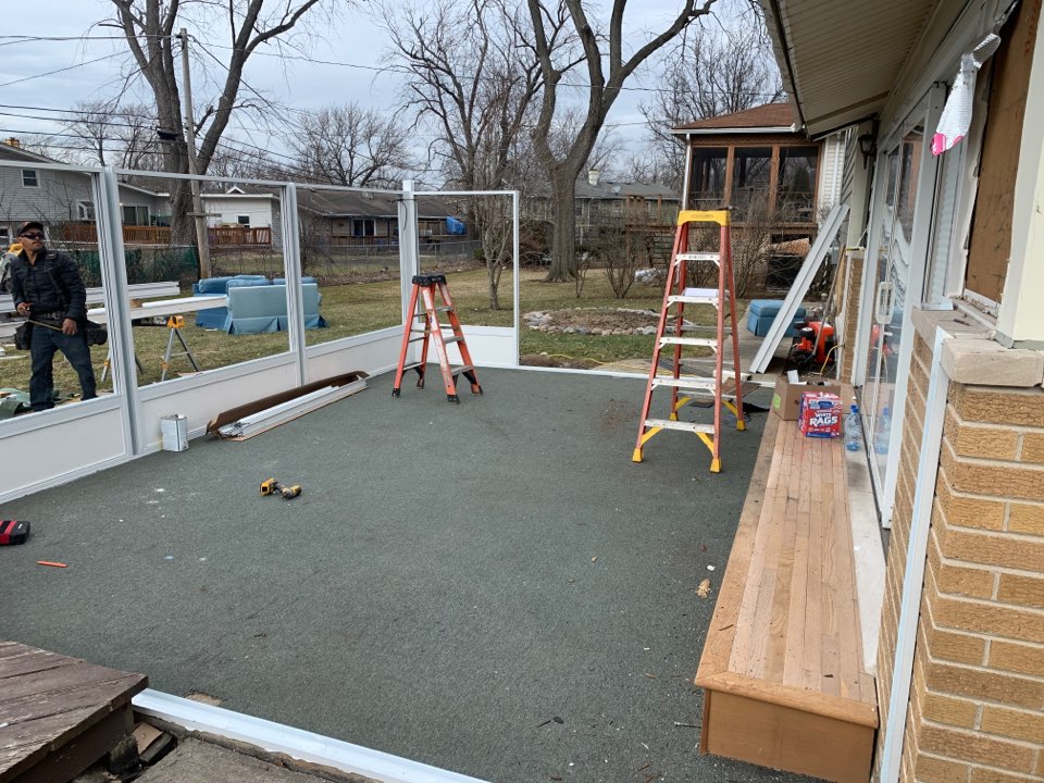 In Progress | Oak Forest, IL Sunroom