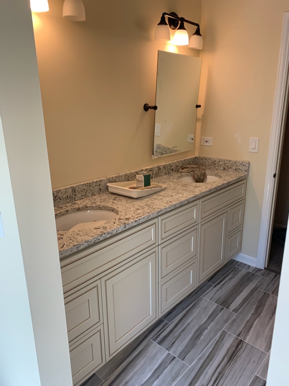 In Progress | Barrington, IL Full Bathroom Remodel