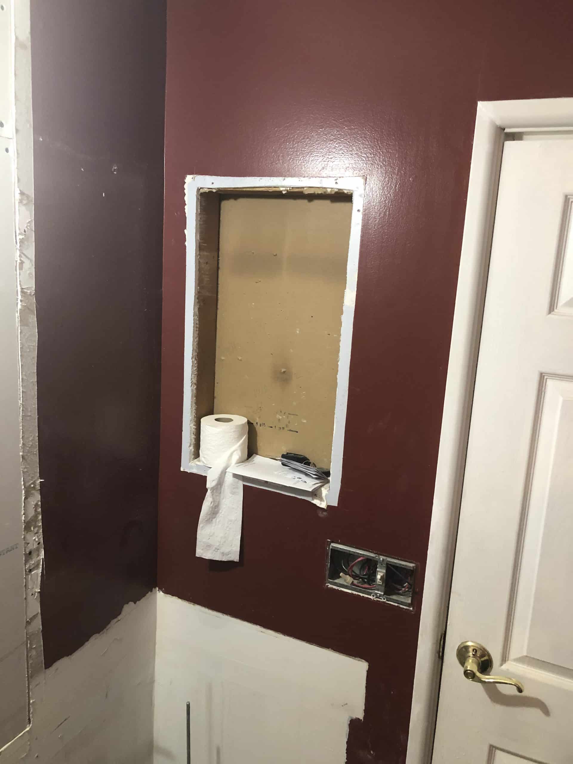 In Progress | Hoffman Estates, IL Full Bathroom Remodel