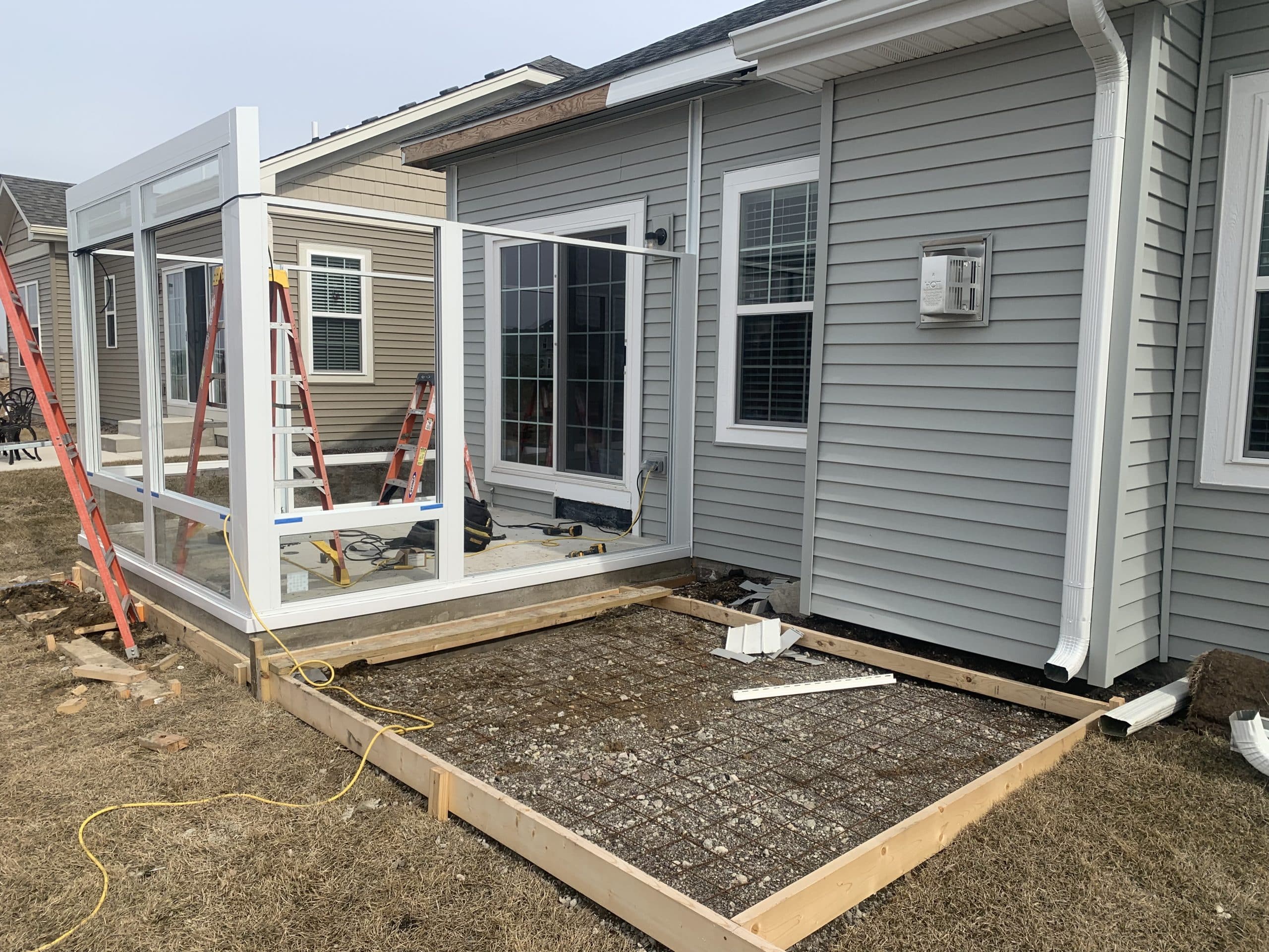 In Progress | Elburn, IL Three Season Sunroom