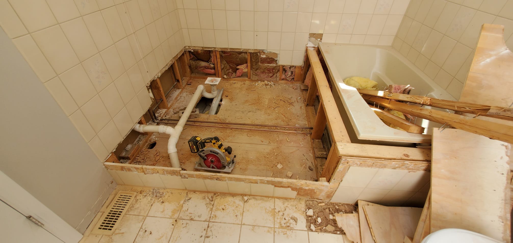 In Progress | Arlington Heights, Master Bathroom Remodel