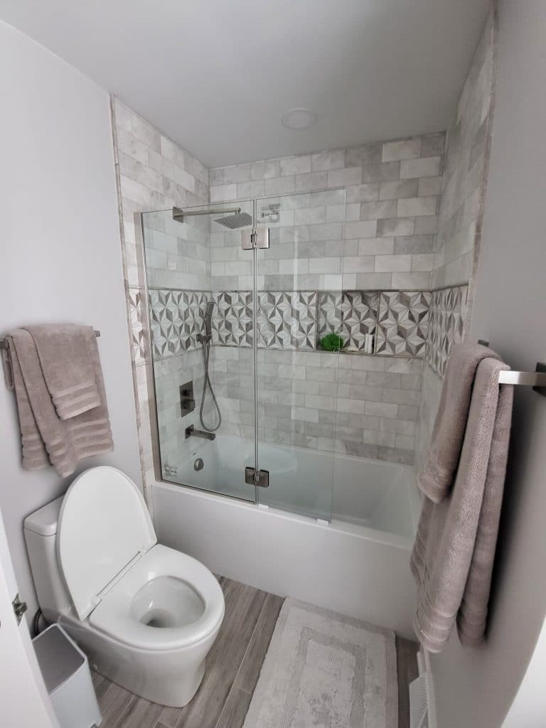 Mount Prospect, IL Small Bathroom Remodel 2021 Veteran Owned Local