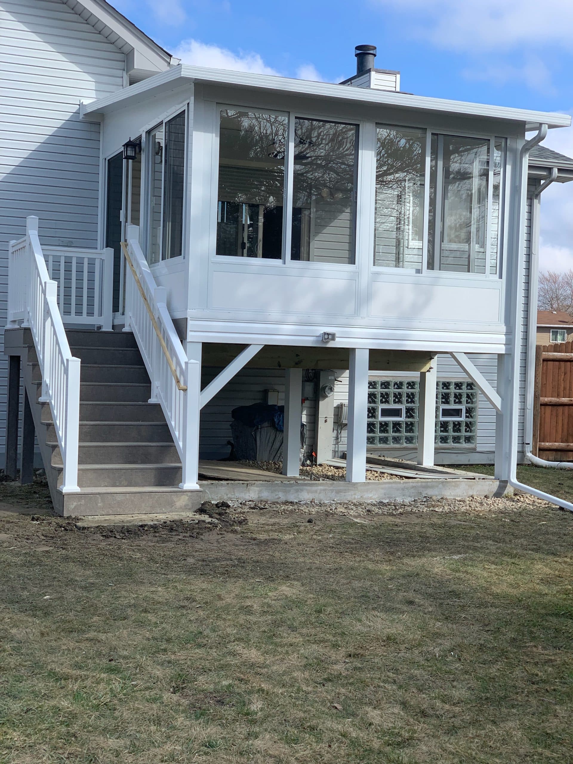 After | Matteson, IL Raised Three Season Sunroom