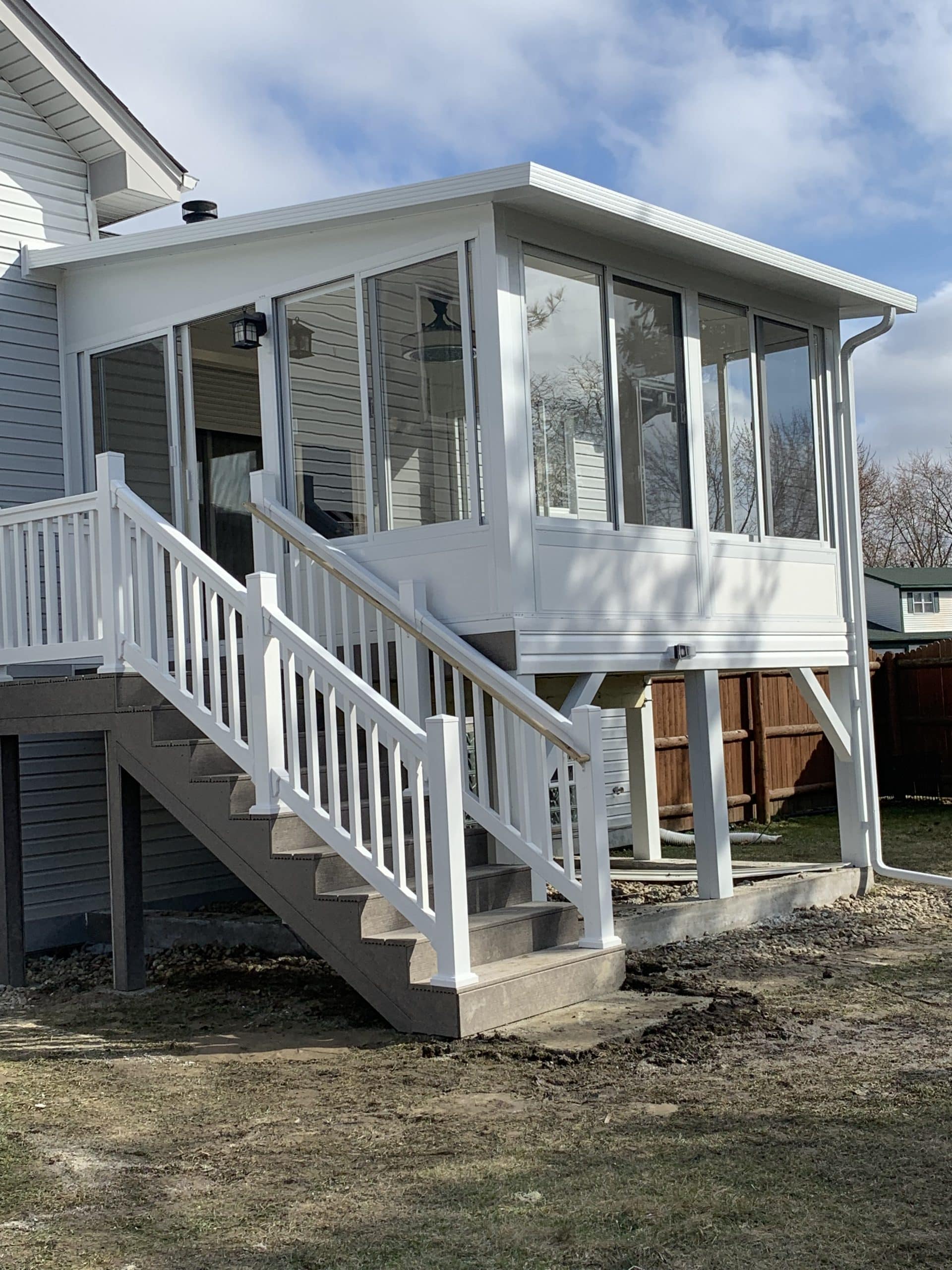 After | Matteson, IL Raised Three Season Sunroom