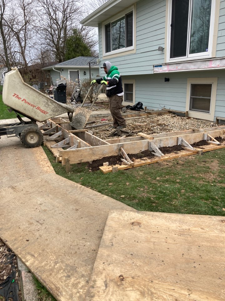 In Progress | Plainfield, IL Second Story Sunroom Addition Before | Plainfield, IL Second Story Sunroom Addition