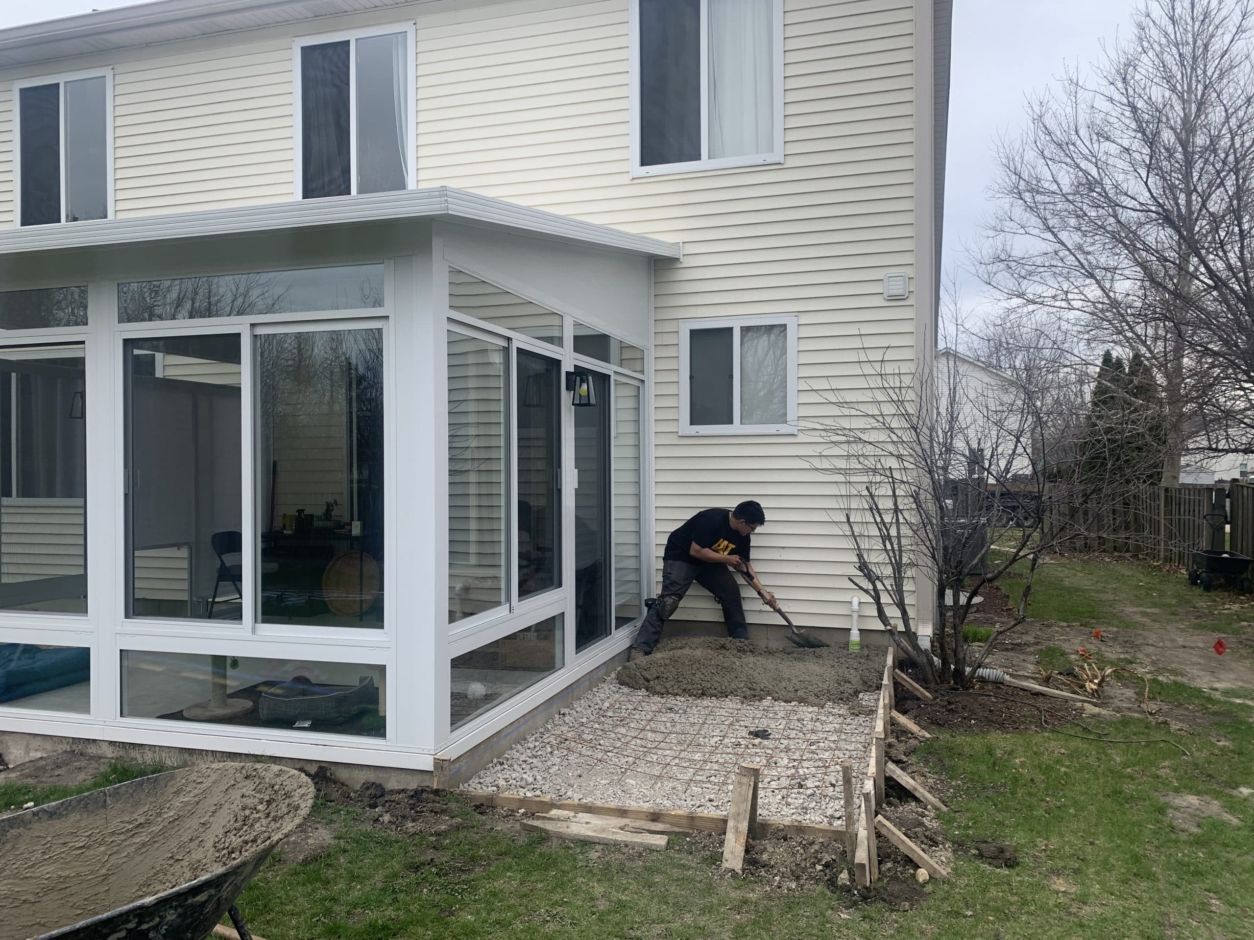 In Progress | North Aurora, IL Three Season Studio Room