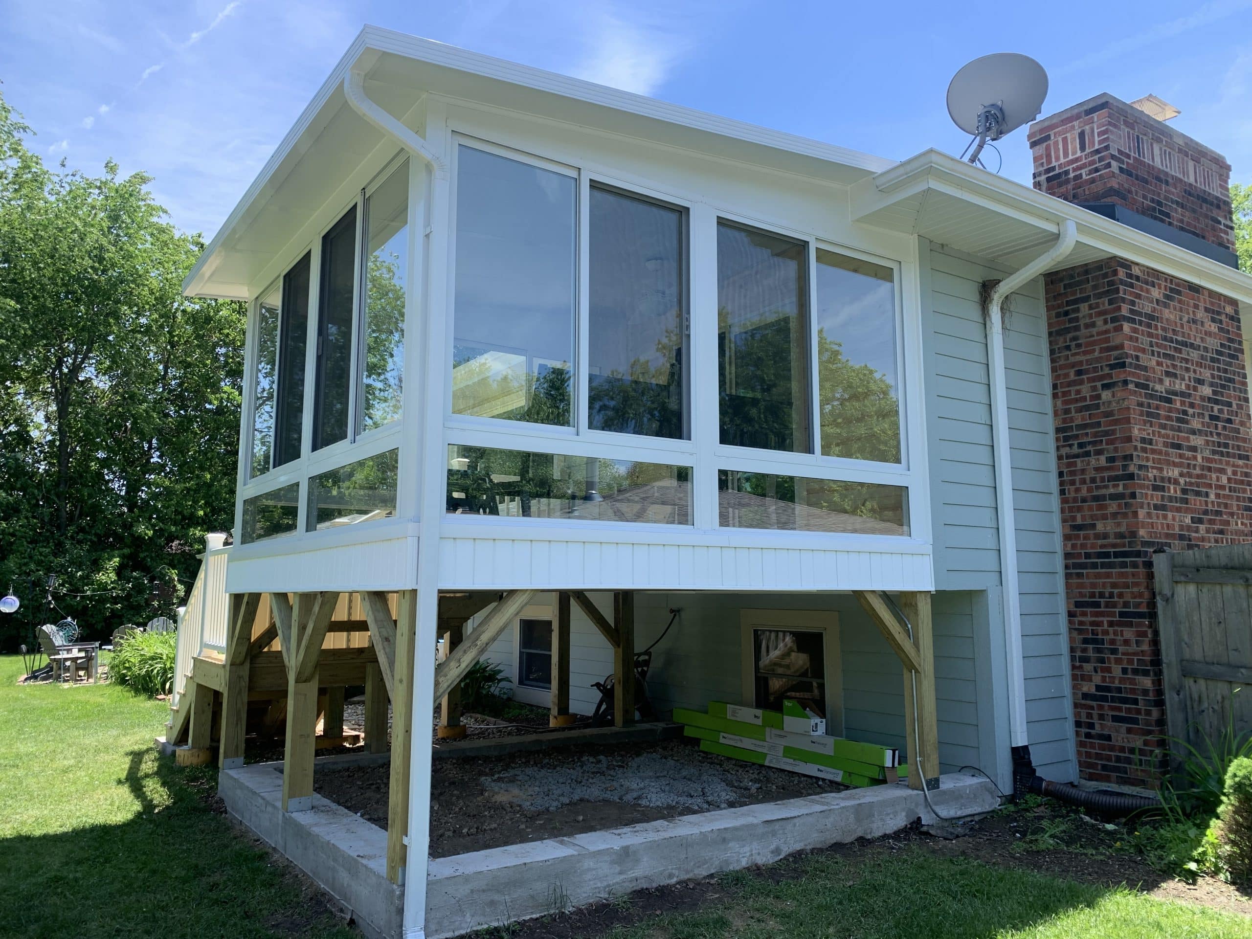 Before | Plainfield, IL Second Story Sunroom Addition