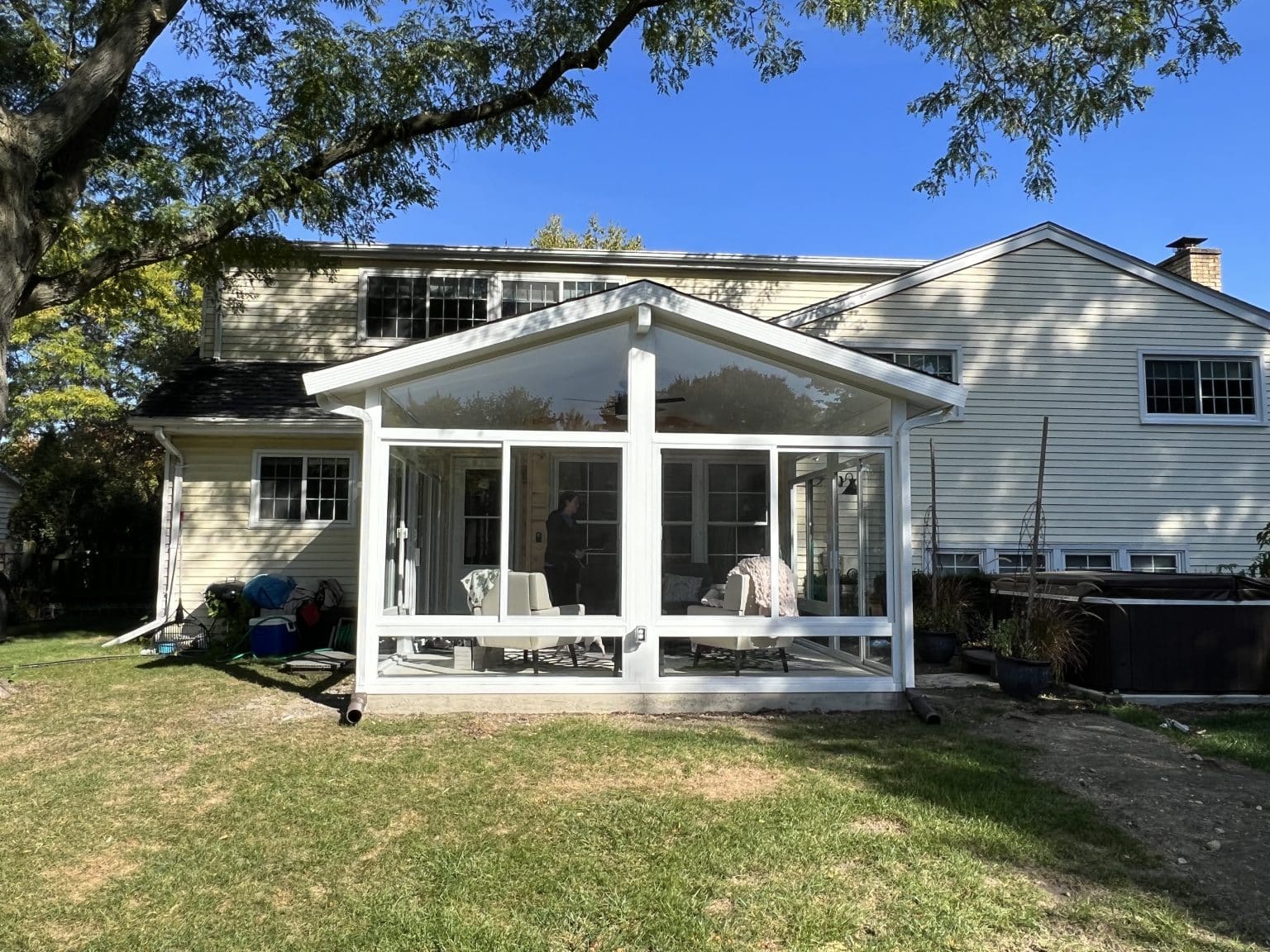 Naperville, IL Three Season AFrame Sunroom 2022 Veteran Owned Local