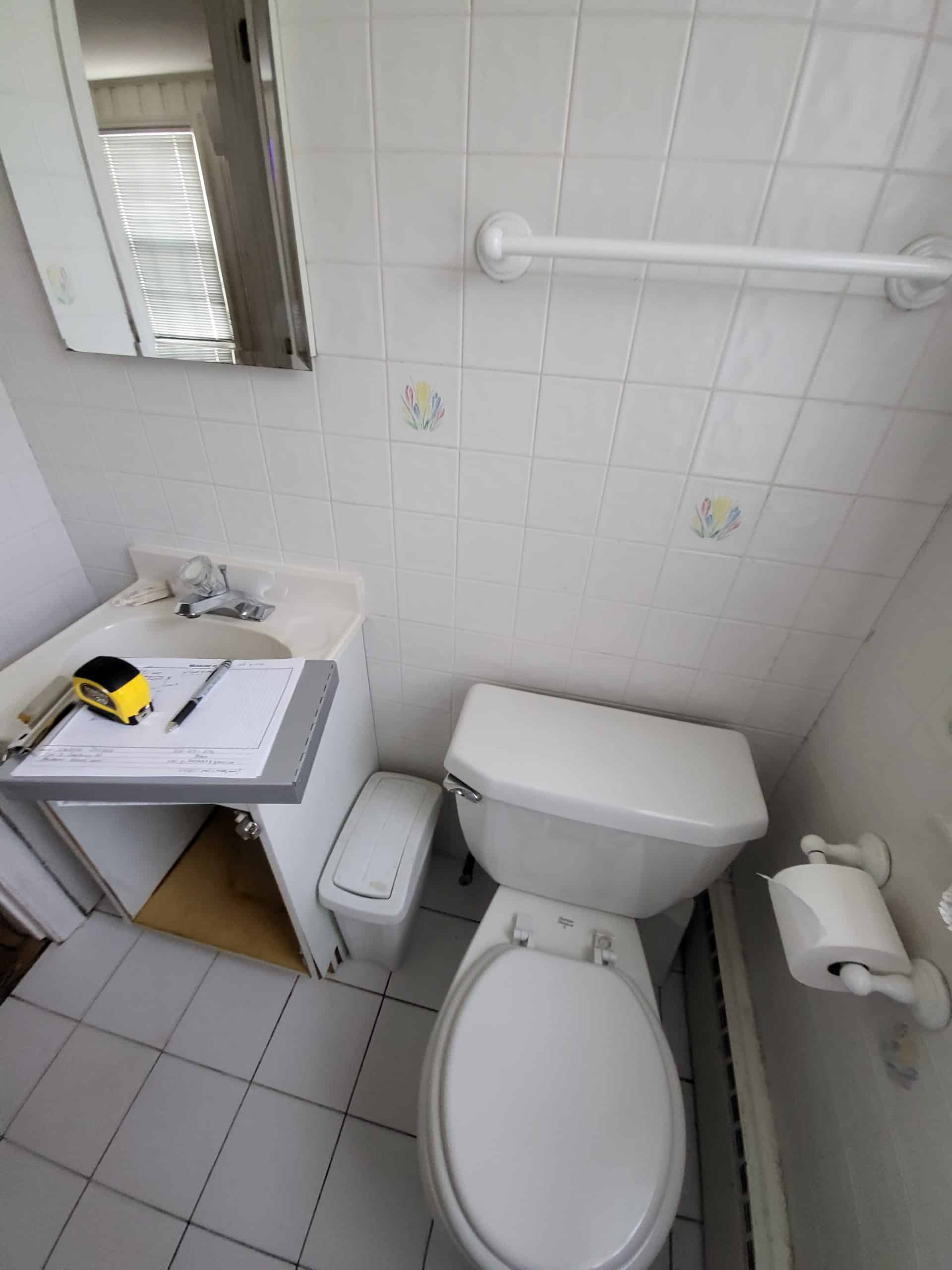 Before| Arlington Heights Gutted Bathroom Remodel
