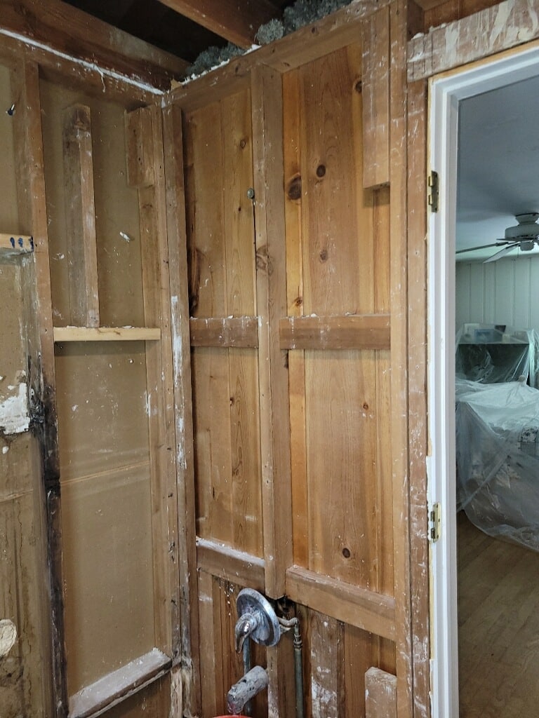 In Progress| Arlington Heights Gutted Bathroom Remodel