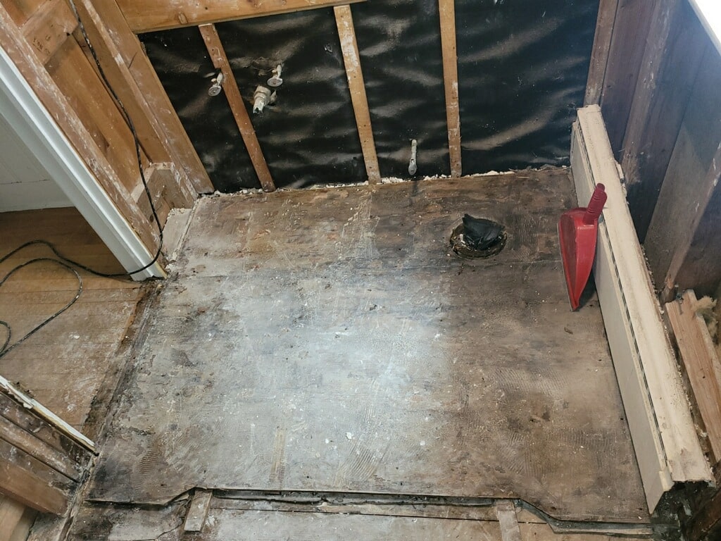 In Progress| Arlington Heights Gutted Bathroom Remodel