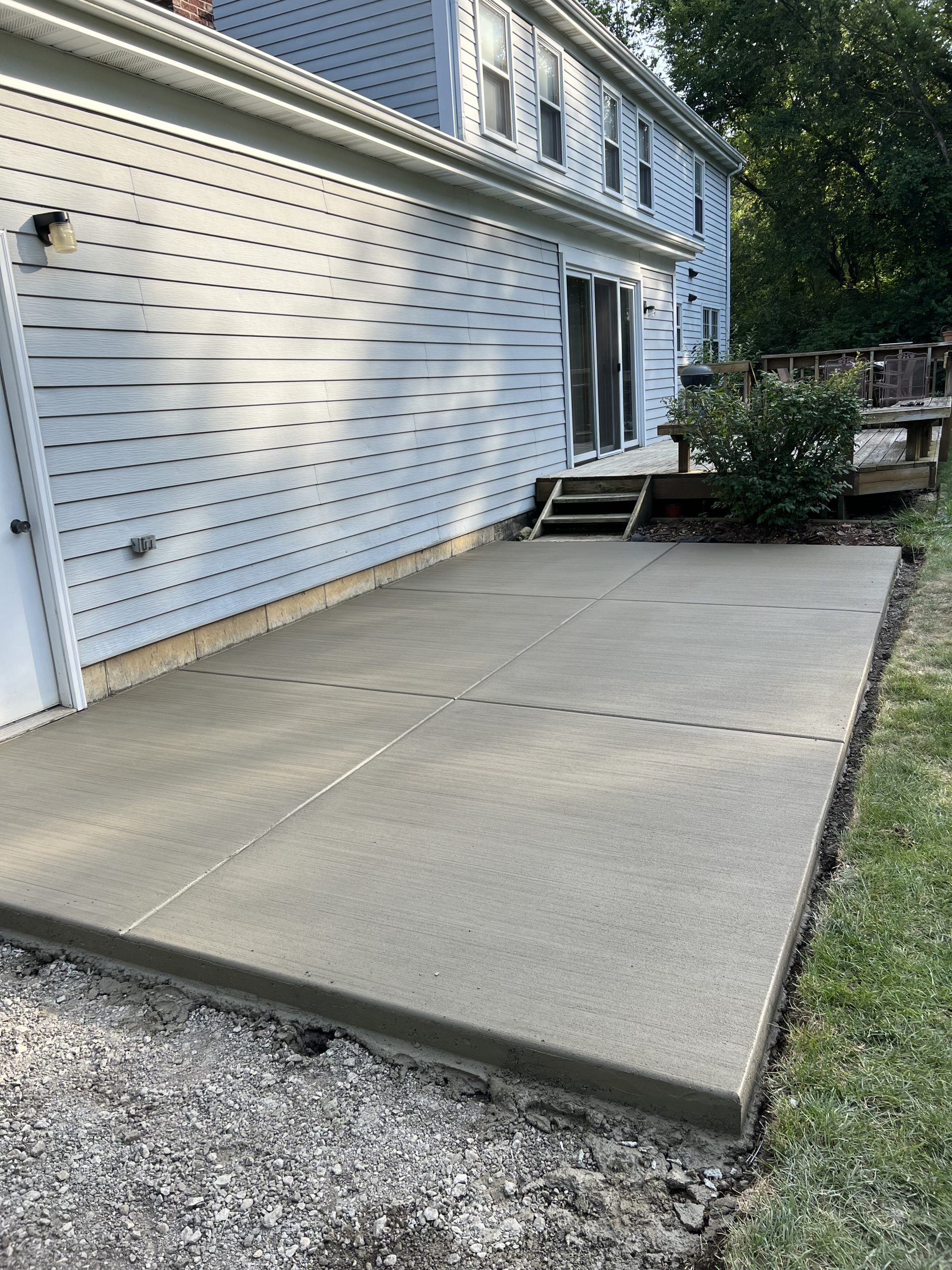 custom concrete patio