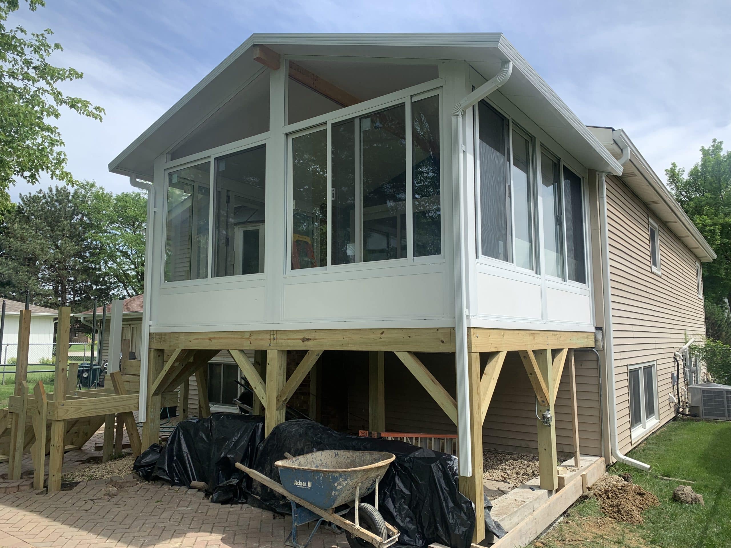 In Progress | Arlington Heights, IL Raised Sunroom In Progress | Arlington Heights, IL Raised Sunroom