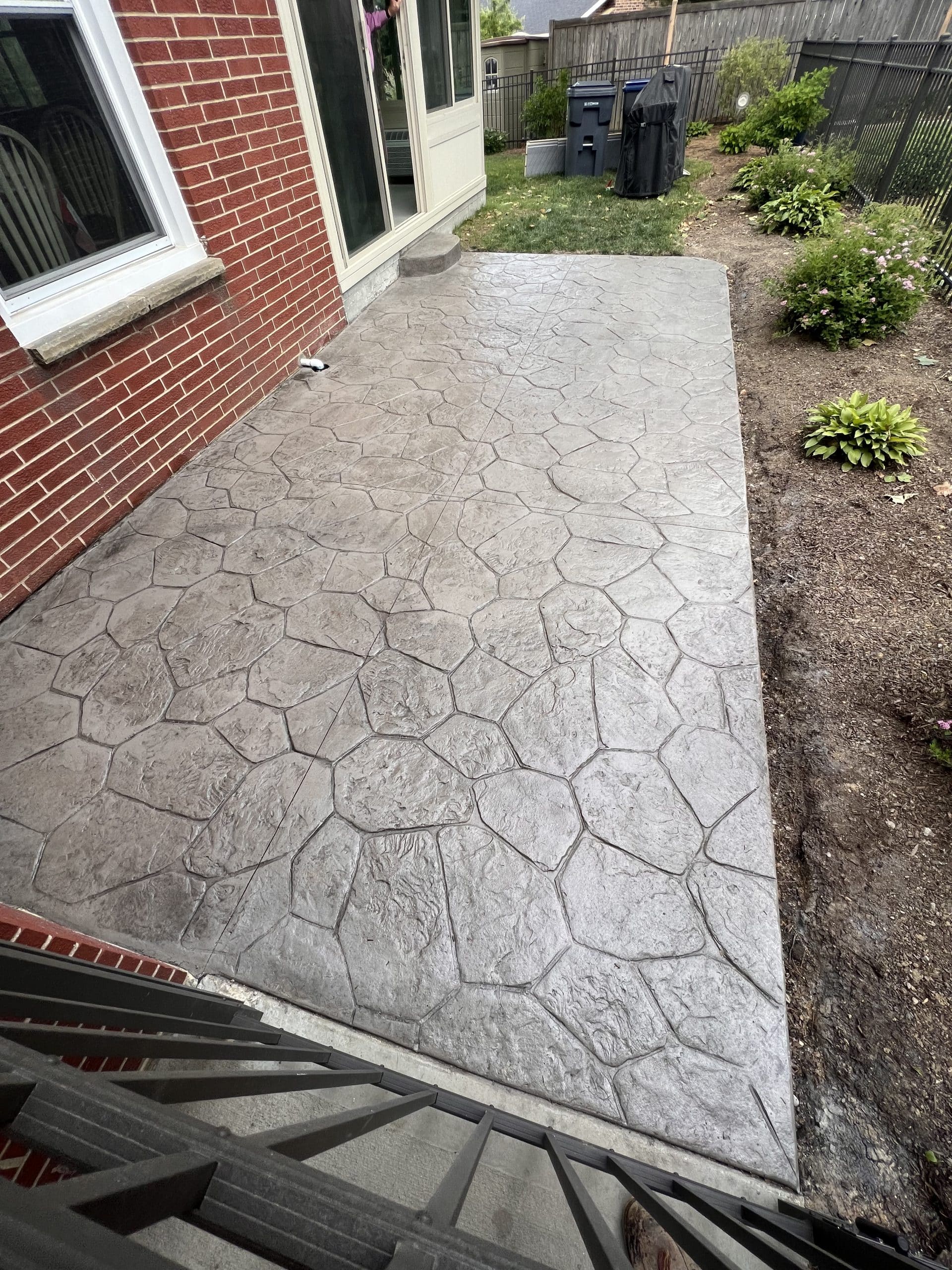 stamped concrete patio