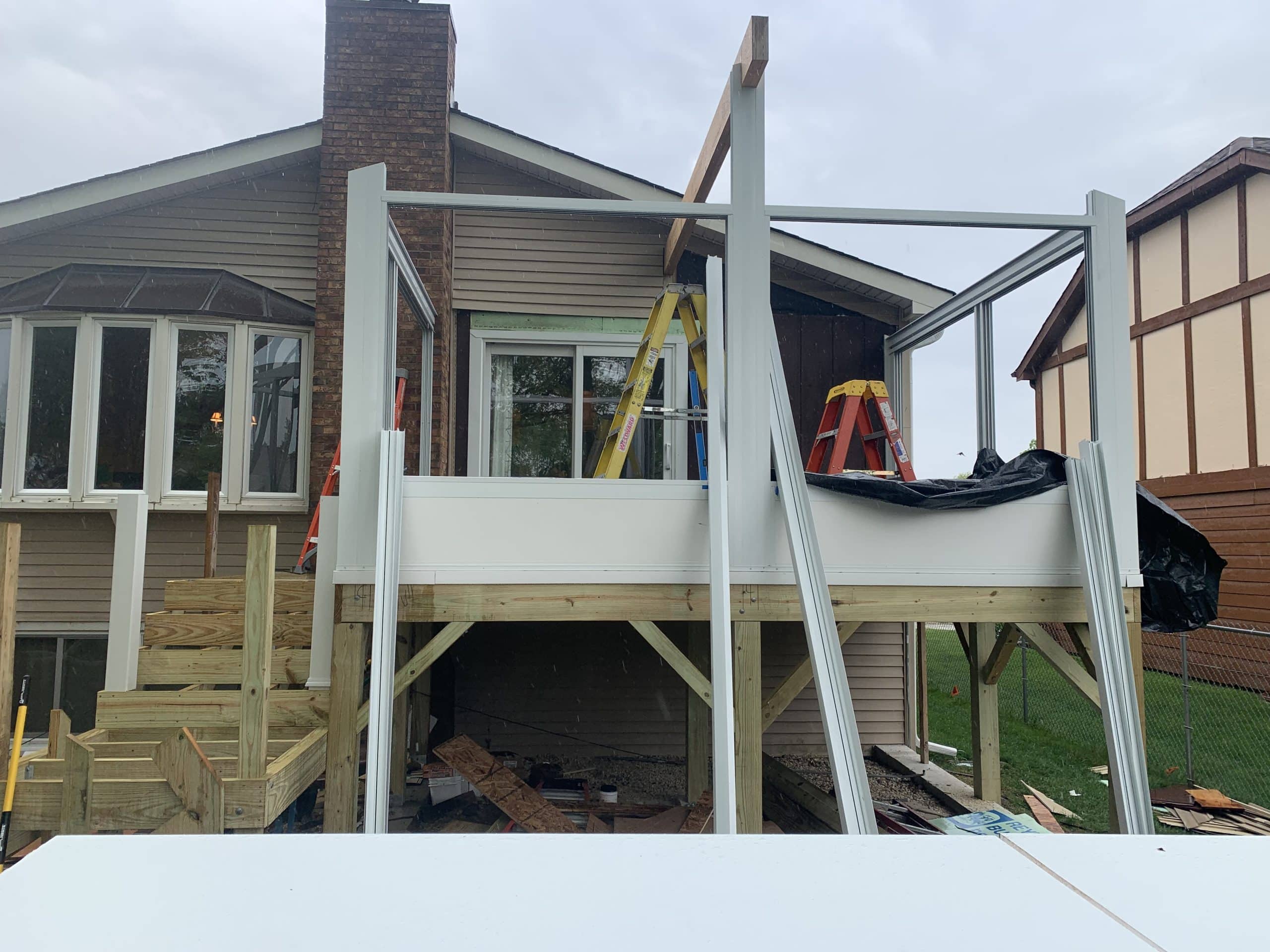 In Progress | Arlington Heights, IL Raised Sunroom