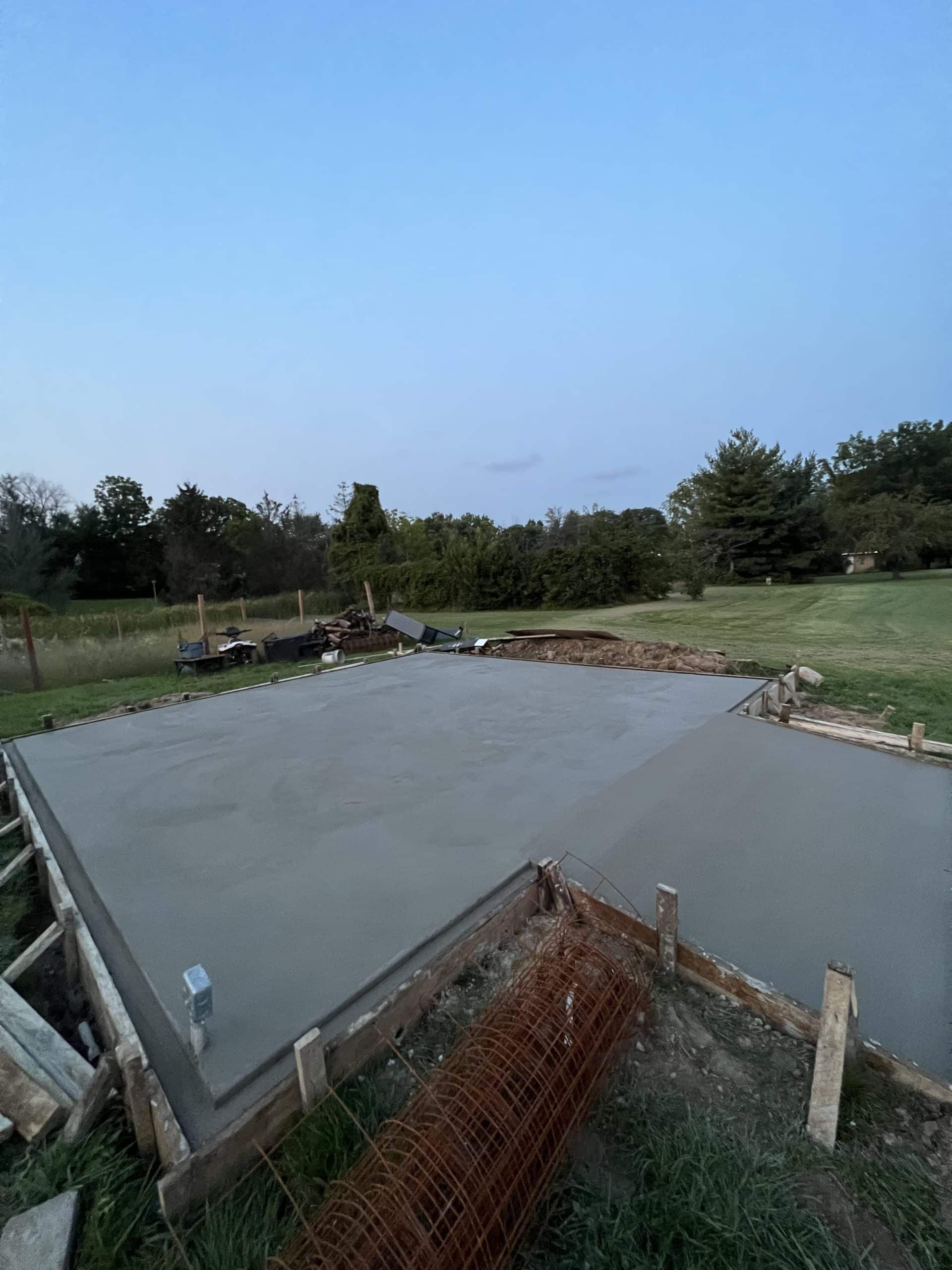 concrete garage foundation