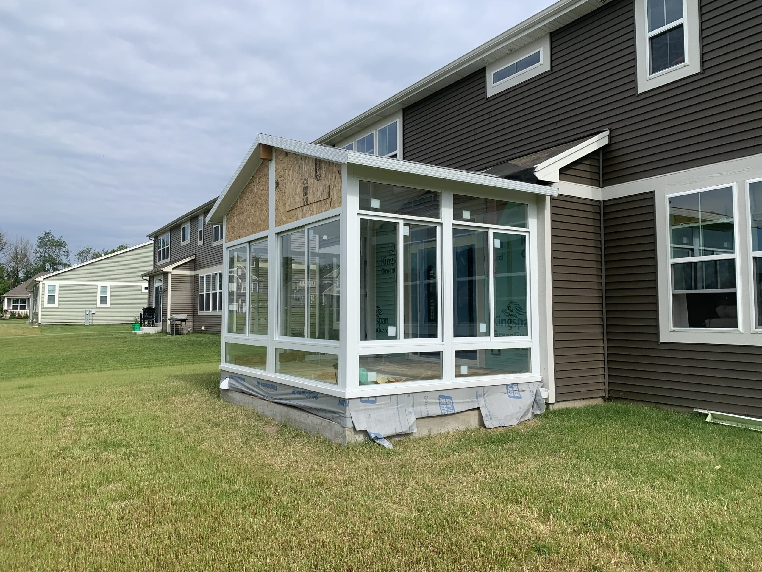 In Progress | Crystal Lake, IL Three Season Sunroom In Progress | Crystal Lake, IL Three Season Sunroom